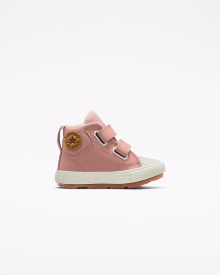 Tenis Converse Chuck Taylor All Star Berkshire Boot Easy-On Couro Cano Alto Menino Rosa | PT G0P974T